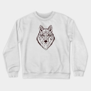 Viking mythology. Wolf Fenrir , helm of terror . Crewneck Sweatshirt